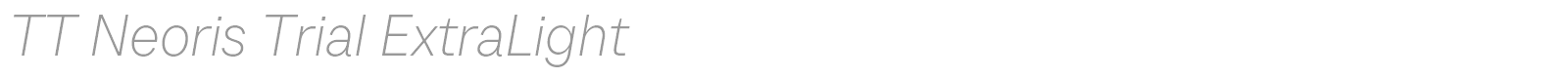 TT Neoris font preview
